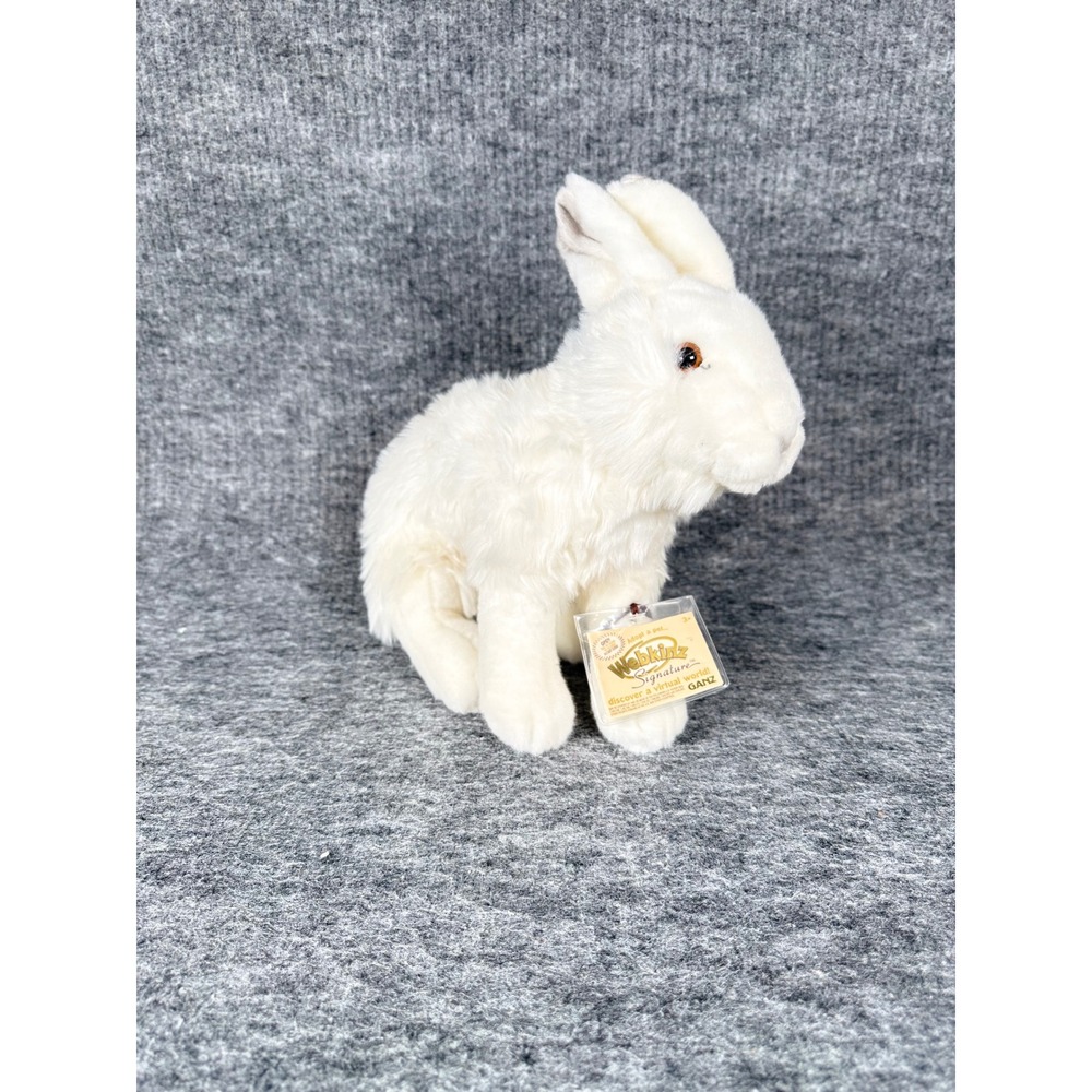 Webkinz Signature Arctic Hare Plush White Rabbit Ganz WKS1036 NWT Unused Code